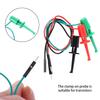 3pcs/set Male Head  Line Electrical Hook Test Clip Easy To Use Secure Electrical Test Work Hook Precision Metal