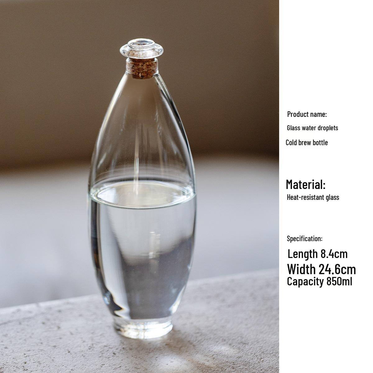 High Borosilicate Glass Cold Brew Kettle - Large Capacity, Transparent Tea and Water Pitcher