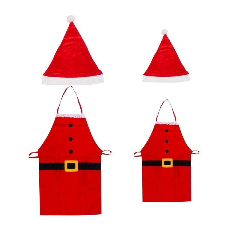 Vánoční zástěra Santa Claus Kuchyň Vaření Pečení Mastnotě odolná Zástěra na večeři Sváteční Domácí Dekorace Potřeby