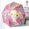 Bunnies, Flowers Automatic Open/Close Umbrella-Cute Umbrella with Cute Design, Portable 3-Fold Compact Umbrella for Men & Women, Halloween C