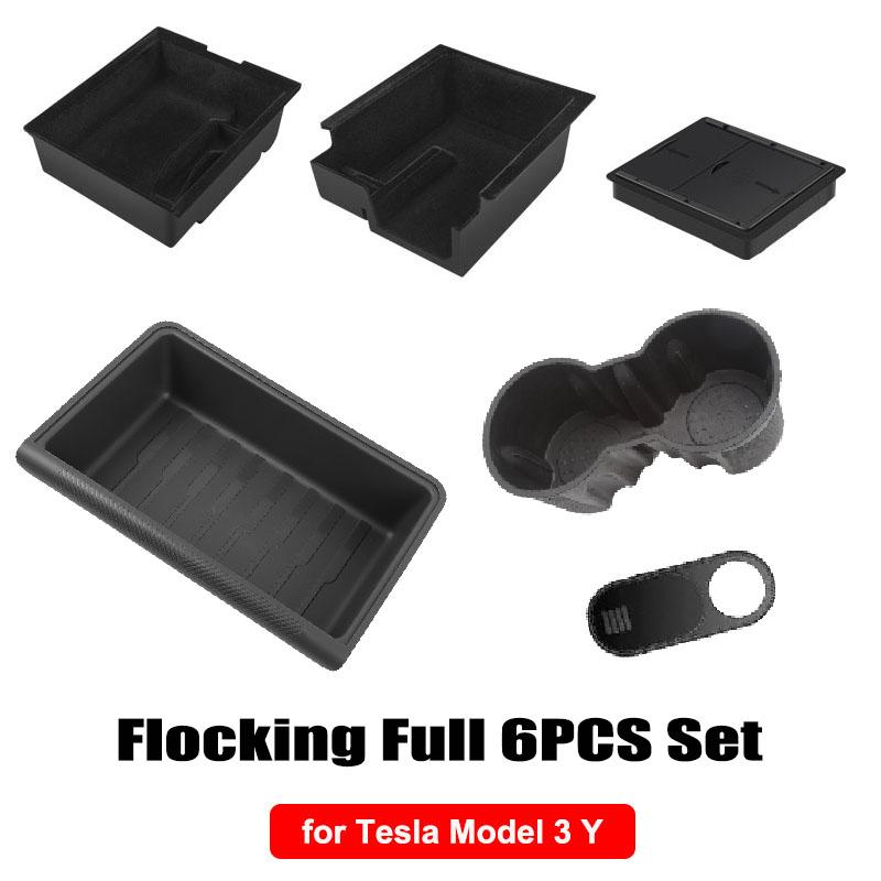For Tesla Model Y 2025 Center Console Organizer Tray Armrest Hidden Drawer Under Seat Storage Box Cup Holder Insert Accessories