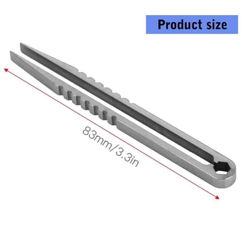 Ti Alloy Precised Tweezers For Outdoor Survival Camping Gaming Accessories Every Day Carry Essential Tool