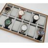 Wooden 12-Slot Watch Display Tray for Boutiques and Stalls