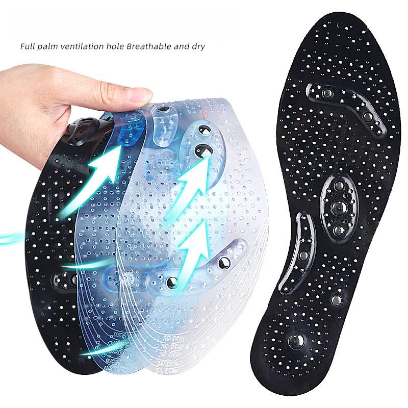 Transparent Therapy Magnetic Insole 8 Magnets Men's and Women's Breathable Sports and Leisure Shock-absorbing PracticalDesign