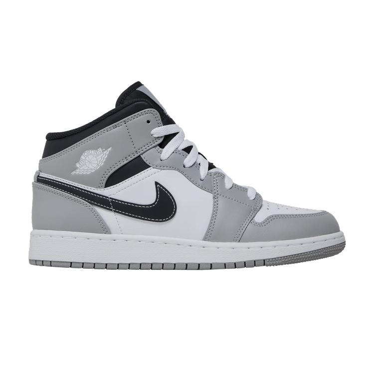 Air Jordan 1 Mid GS Light Smoke Grey 38.5