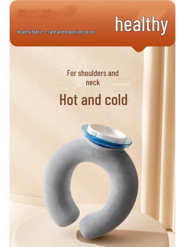 U-Shaped Hot Water Bottle: Neck & Shoulder Warmer, Hot Compress for Neck Vertebra, Scarf Water Injection, Hand & Foot Warmer.