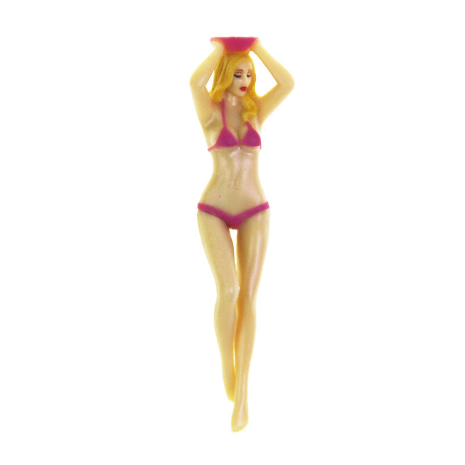 

Golf Ball Marker Lady Figurine Model with Bikini Design Holding a Golf Ball Suitable for Golf Course Accessories and Collectibles One Size розовый