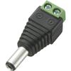 Male DC Power Plug, Straight TRU COMPONENTS DC-13M 1572162 Outer Diameter: 5.5 Mm Ø Inside: 2.5 Mm 1 Pc(s)