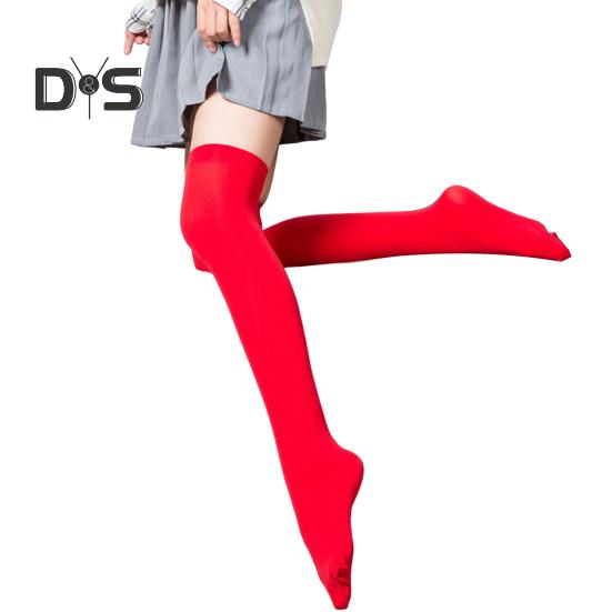 

1 пара женских зимних носков выше колена с высокой трубой, противоскользящие, эластичные, однотонные, сохраняют тепло, меняют форму ноги, для повседневных школьных свиданий, чулки 42