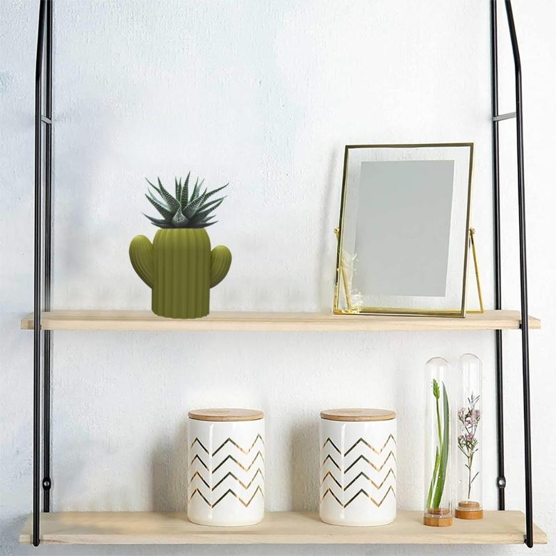 Nonstick Cactus Shape Pen Holder Mold Flower Pot Silicone Mold DIY Crafts Ornament Tool DIY Succulent Planter Mold