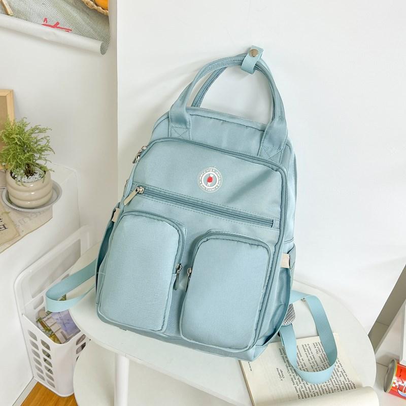 Schoolbag 2025 New Large-capacity Multi-compartment Junior High School Student Schoolbag Korean Version Versatile Backpack Casual Simple Schoolbag