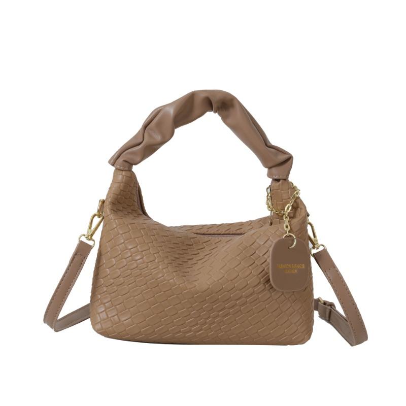 Bags Women's autumn and winter fashion weaving solid color texture casual commuting shoulder messenger bag