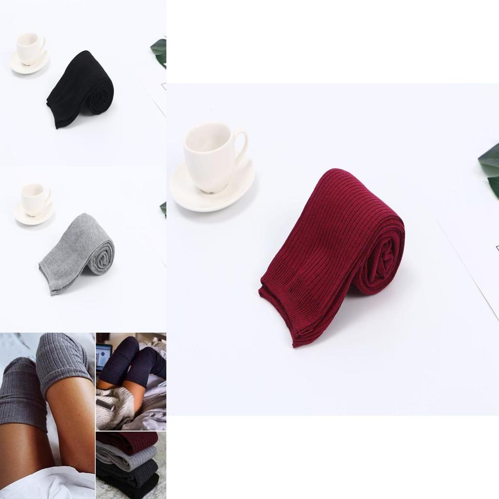 Fashionable Winter Warm Women Knit Crochet Soft Thick Long Socks Thigh-high Leggings