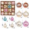 44Pcs 3/6CM Christmas Ball Christmas Tree Decoration Ornaments for Home Decor Halloween New Year Navidad Pendant Ball Accessory