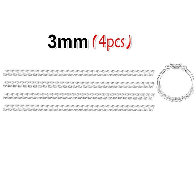 12pcs/Set Ring Size Reducer Tools Spiral Spring Based Rings Adjust Invisible Transparent Tightener Resizing Tool Jewelry Guard