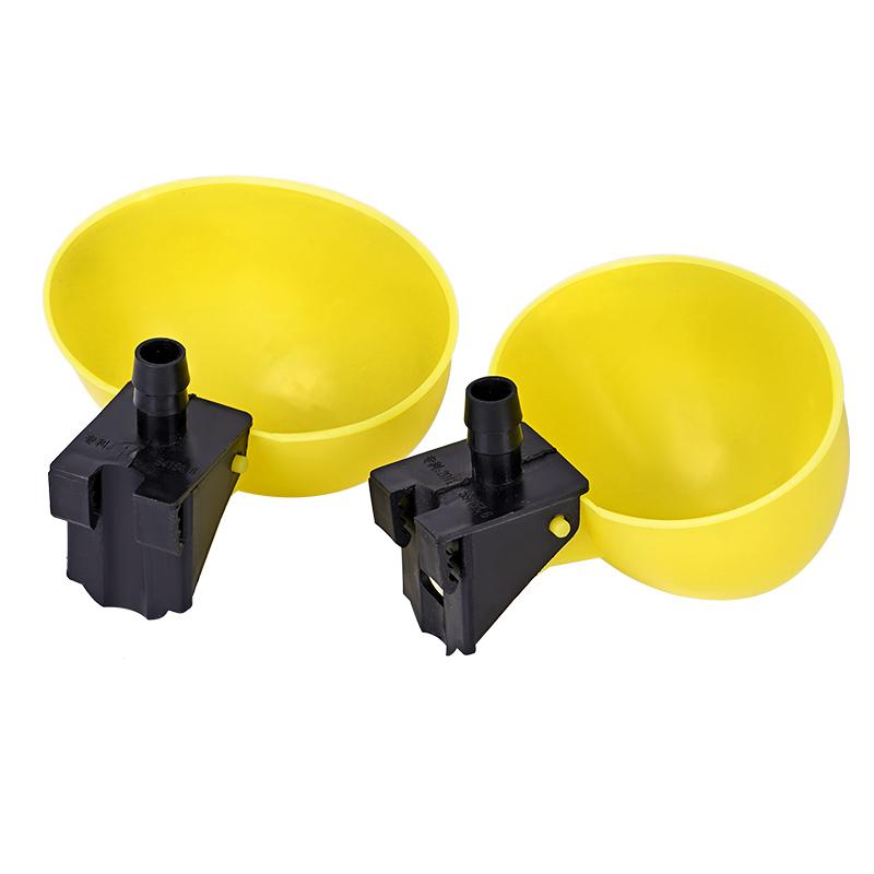 10/20 Stück Automatische Hühner-Wachtel-Tränken Wasserspender Gelbe Becher für Vögel 9,5 mm Geflügel-Trinkbrunnen