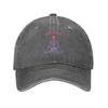 A Boogie Wit Da Hoodie  Lazy Style Baseball Cap Structured Fit Sports Enthusiasts Washed Denim Cap