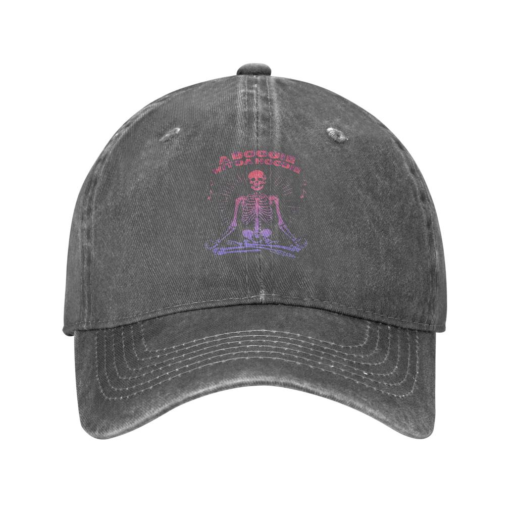 A Boogie Wit Da Hoodie Lazy Style Baseball Cap Structured Fit Sports Enthusiasts Washed Denim Cap