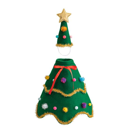 Goose Costume Set Colorful Balls Decor Christmas Outfit Holiday Displays Goose Costume for 23 inch Lawn Goose