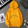 2025 new women's fleece sweater print pocket print hoodie