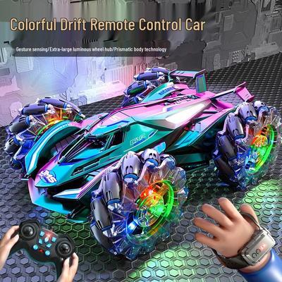 Gesture-Controlled RC Drift Stunt Car, 2.4G High-Speed, Rechargeable, Four-Wheel Drive Racing Toy for Kids