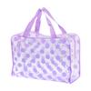 Bathroom Supplies Waterproof Transparent Pvc Storage Bags Solid Color Polka Dot Portable Travel Makeup Bag For Men'S And Women'S