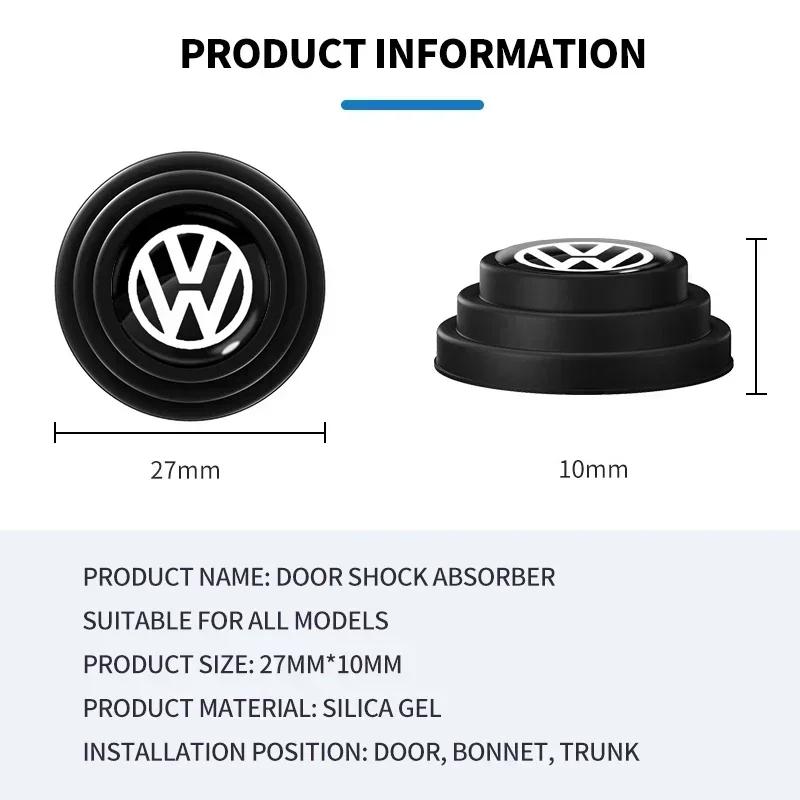 For VW 1/2/4pcs Car Door Absorber Shockproof Anti Noise Pad Buffer Gasket For VW GTI Polo Golf Passat Tiguan Arteon Touareg Taigo Caddy
