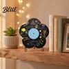 Flower Vinyl Record Supplies Set DIY Board Custom Diy Ornament with Craft Display Stand Design Personalized Birthday Anniversary Message