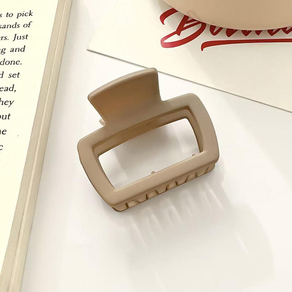4pcs Women's Square Lightweight Hair Claw Clip Fashionable Elegant Hair Accessory Clip Suitable Hair Styling Makeup