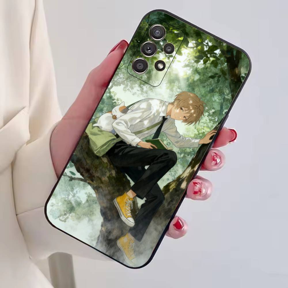 

Аниме Нацумэ Книга Нацумэ Чехол для телефона Samsung S25, S24, S21, S22, S23, S30, Ultra, S20, Plus, Fe, Lite, Note, 10, Черный чехол Samsung S21lite