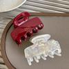 New Fashion Korean Acetate Hair Crabs Red Hair Clips Girls Women Tie Up Hairs Shark Hair Clip Accessories Ponytail Hairs Clip