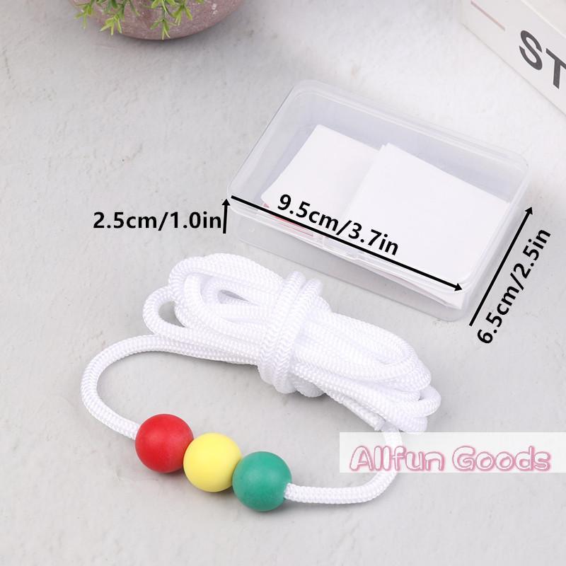 [TG835]Sports Eye Sight Train Three Beads Brock String Vision Convergence Insufficiency Training Tool Target Pointing Practice