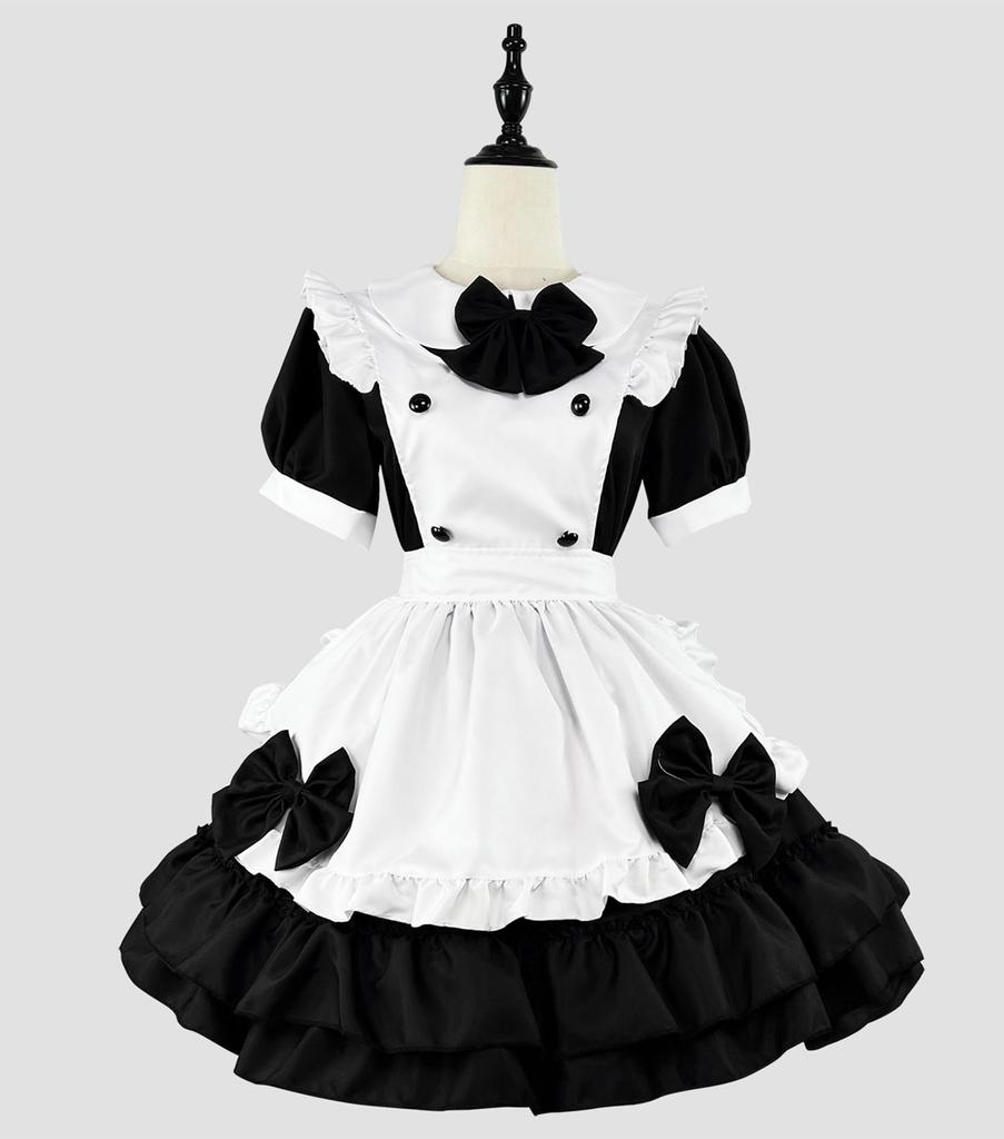 Pokojówka Halloween Anime Słodka Lolita Słodki Cosplay Halloween Rozmiar S [FULINE] Kostium, Cosplay, Pokojówka, Fartuch, Mundurek damski, Sukienka, Kostium, Kostium,