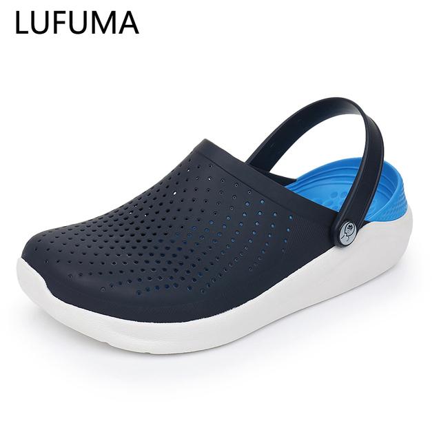 New Arrival Beach Sandals Clogs Summer Casual Shoes Unisex Summer Men Flats Hole Shoes Mans Swimming Slipper Sandalias