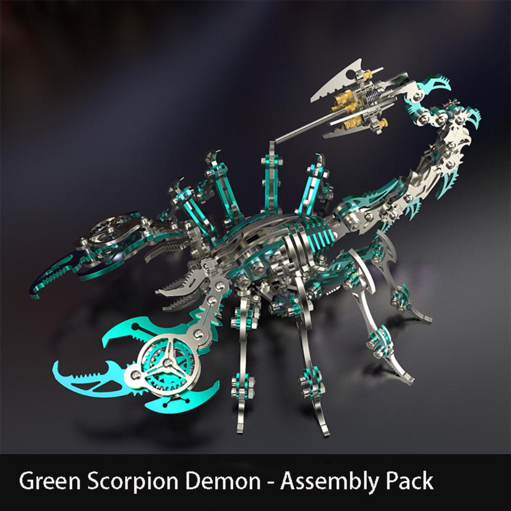 Mobile Simulation Scorpion Precision Mechanical Toy Metal Assembly Model 3D Puzzle Creative DIY Manual Assembly Model