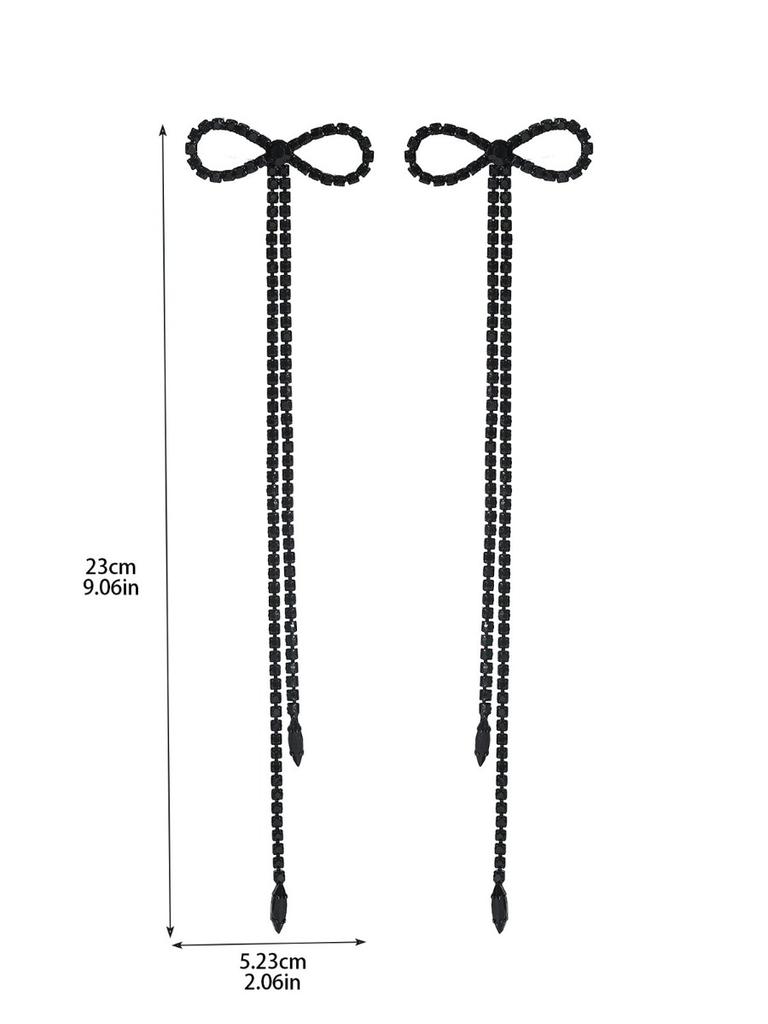 New Long Tassel Butterfly Pendant Earrings for Valentine'S Day, Exaggerated Stud Earrings for Weddings, Proms, And Parties In a European