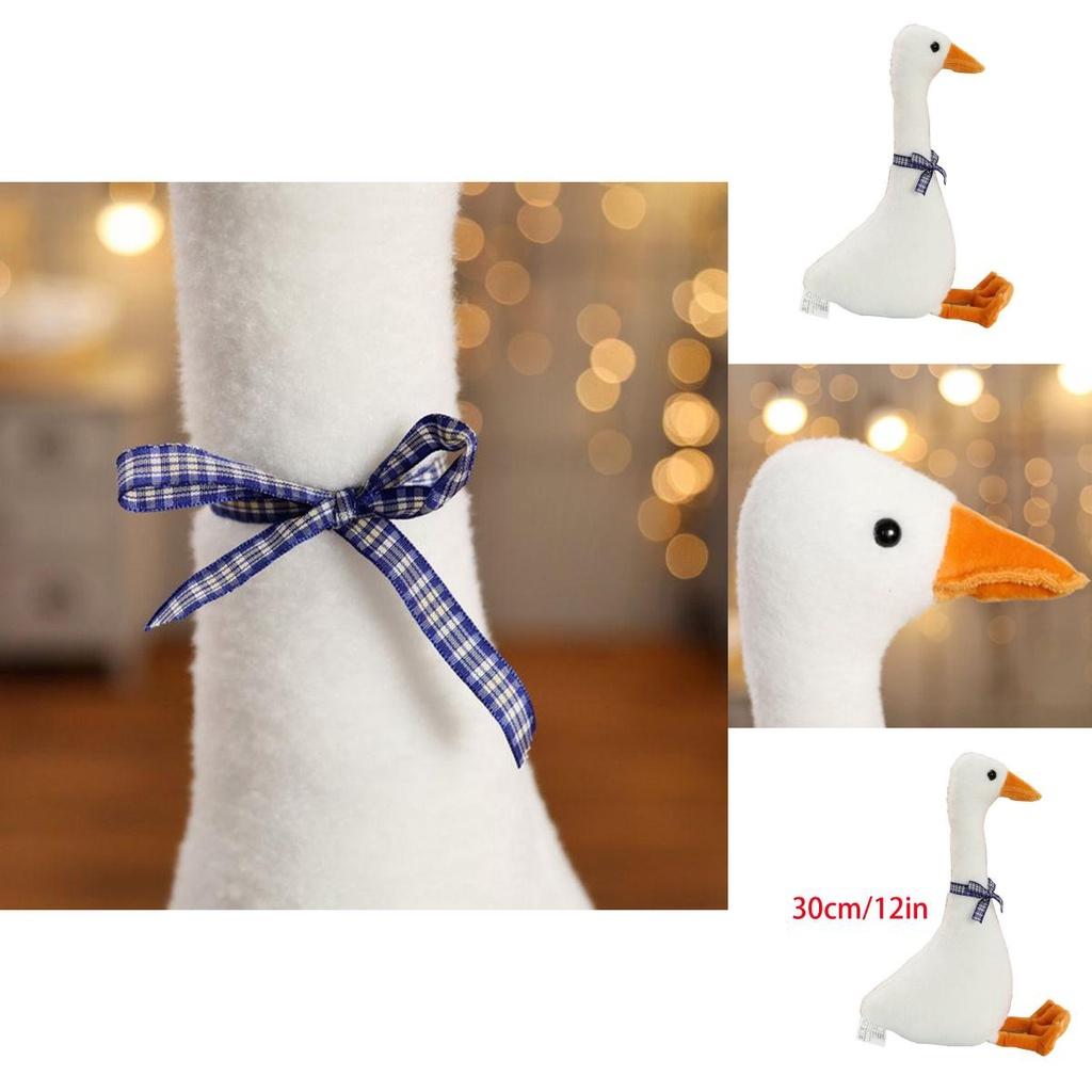White Goose Pillow Plush Toy Adorable Sleeping Pillow Soft And Cuddly Stuffed Doll For Kids
