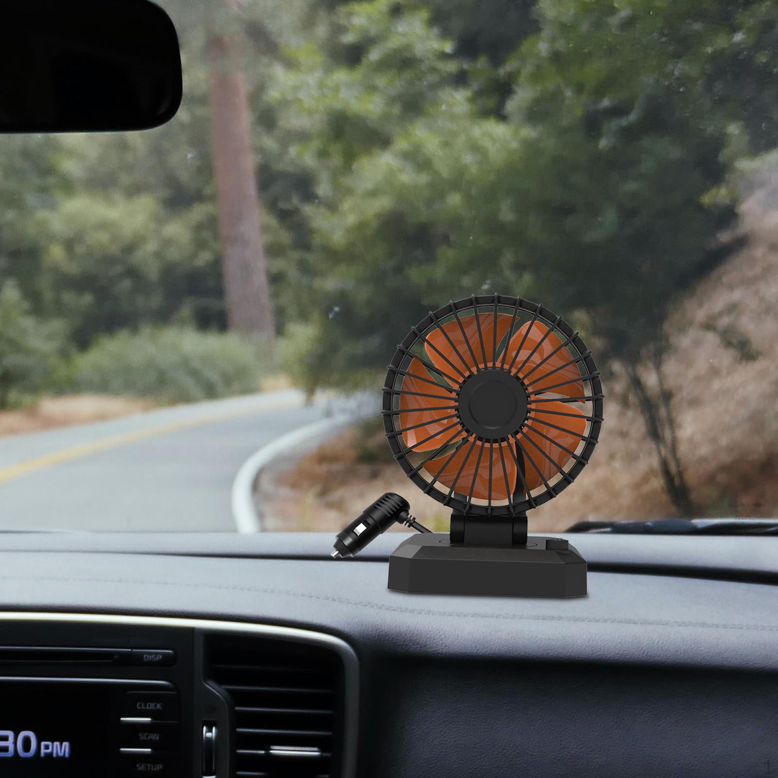

Automotive Car Cooling Air Circulator Fan 360° Rotation Portable Powerful Quiet for Dashboard Single Head 24V