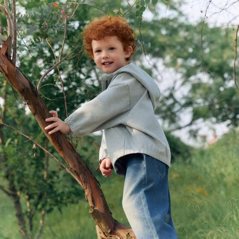 DAVE & BELLA Boys' Hooded Cardigan Sweatshirt