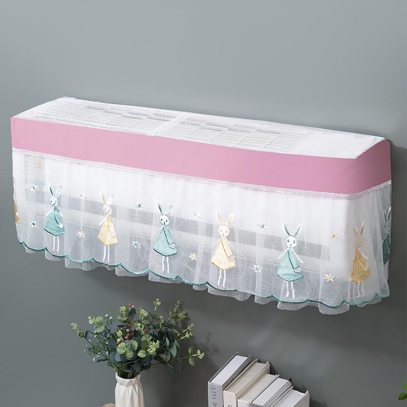 Lace Air Conditioner Cover for Summer Bedrooms - Anti-Direct Blowing, Universal Fit for Gree and Midea Units