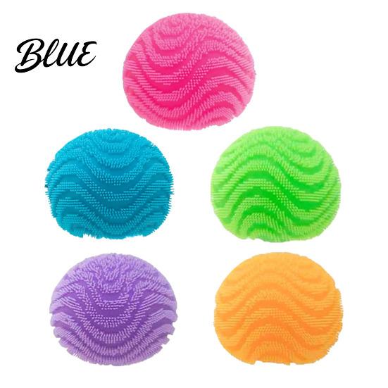 Stress Relief Fuzz Ball Soft Stretchy Textured Squeeze Toy Anxiety Reduction Portable Travel School Office Fidget
