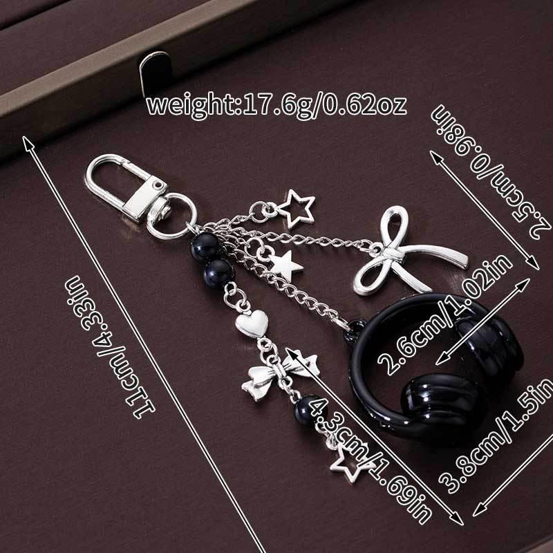 Niche & Stylish Premium Music Headphone Bag Charms - Versatile Keychain, Phone Strap & Unisex Backpack Pendant Accessories