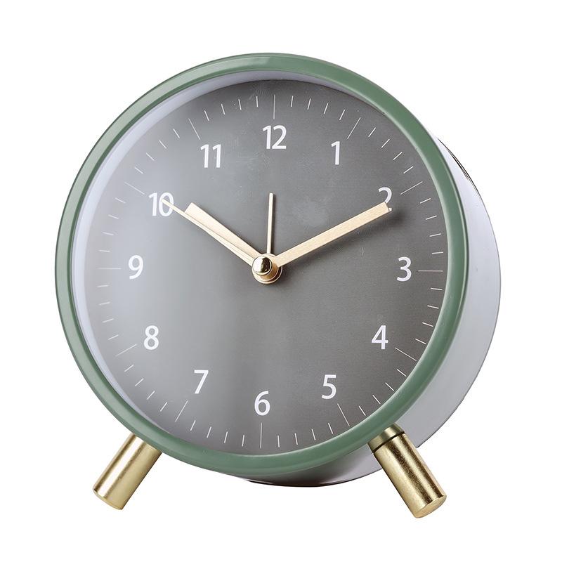 Nordic Clock Desktop Silent Minimalist Bedroom Alarm Clock Living Room Fashion Creative Light Luxury Student Dorm Table Clock