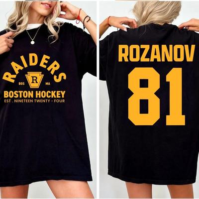 Raiders Boston Hockey Rozanov T-shirt, Heated Rivalry Tee, Sport Romance Series