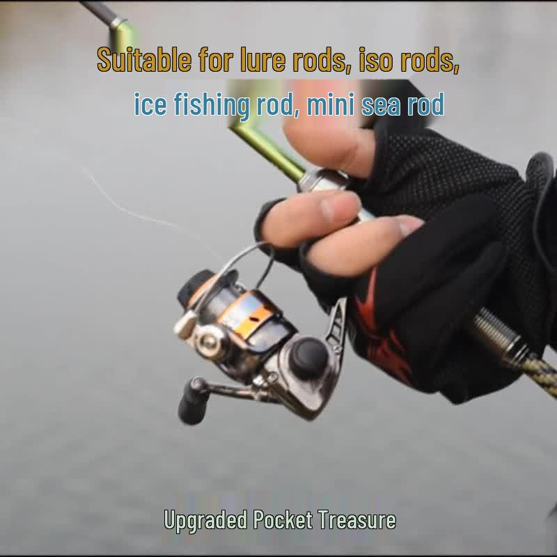Mini Stainless Steel Fishing Reel – All-Metal Design for Raft, Ice, and Surf Fishing.
