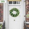 Simulation Wreath Door Decoration Eucalyptus Wreath Grass Ring Pastoral American Wedding Pendant Door Ring Bionic