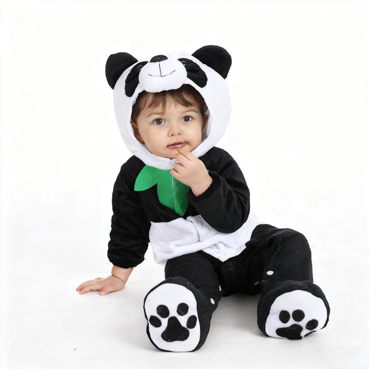 Kinder Cartoon Strampler: Gemütliche Tier-Pyjamas und Plüsch-Oberbekleidung für Herbst & Winter