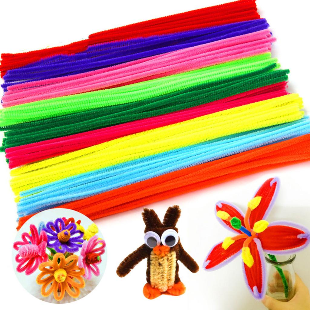 100PCS 30CM DIY Pipe Cleaners For Children For Valentine DIY Art