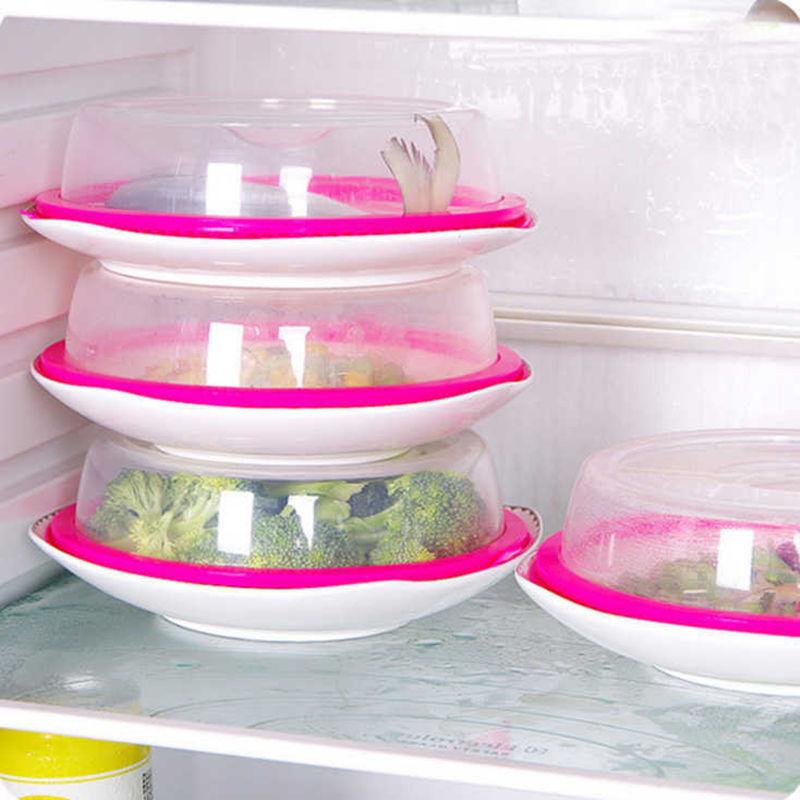 Oven Food Cover Plastic Microwave Bowl Splatter Lid Heat-resistant Heating Protector