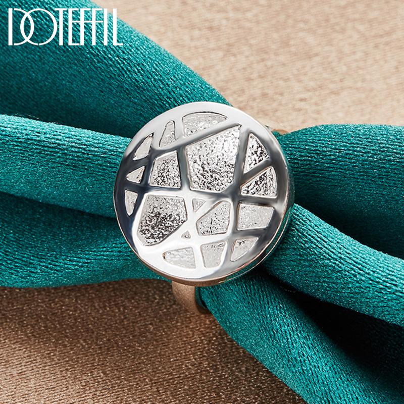 Bague ronde entrelacée en argent sterling 925, bijoux de mariage à la mode